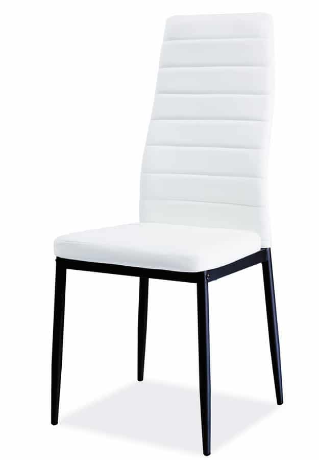 Jídelní čalouněná židle H-261 BIS C, bílá/černá