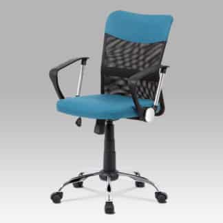 Kancelářská židle KA-V202 BLUE, modrá látka