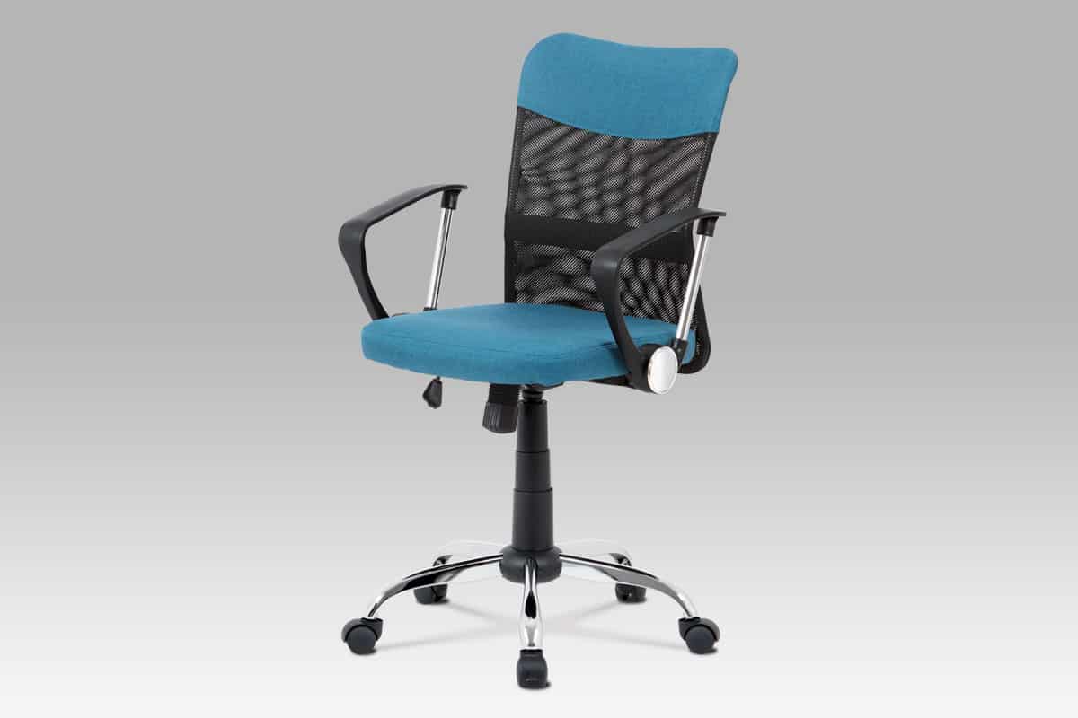Kancelářská židle KA-V202 BLUE, modrá látka