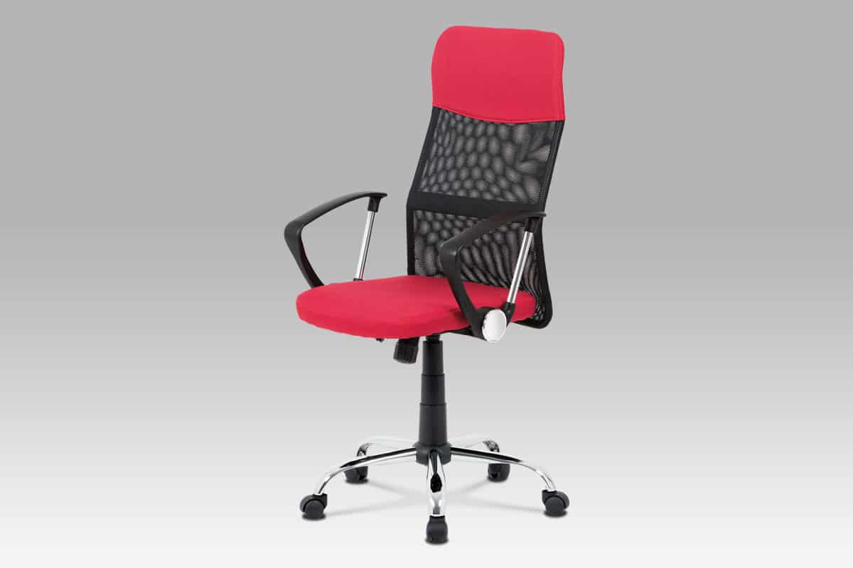 Kancelářská židle KA-V204 RED, červená/černá