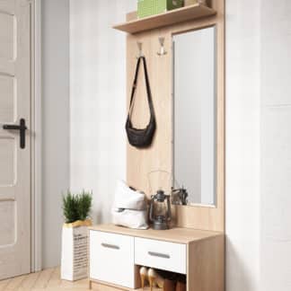 Předsíň TULIA, dub sonoma/bílá