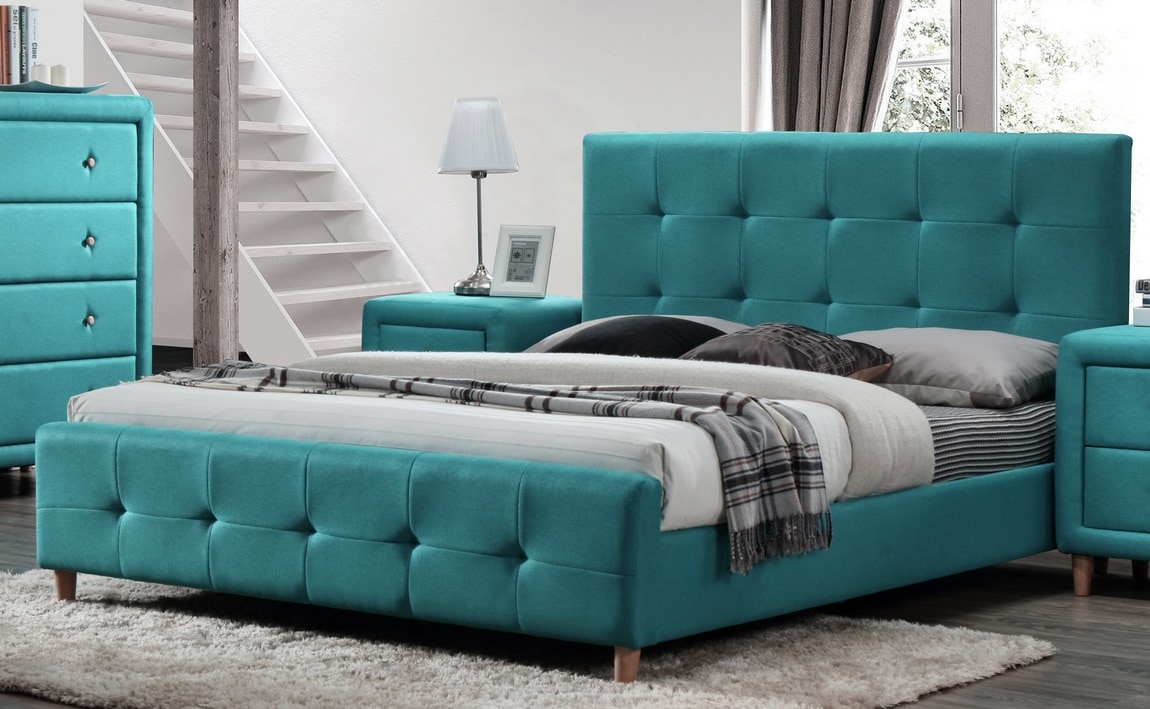 Postel ATLANTIC 180x200 cm, modrá