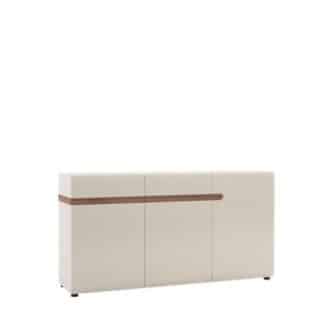 LINATE/40, komoda 3D2S, alpská bílá/trufla