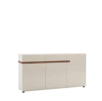 LINATE/40, komoda 3D2S, alpská bílá/trufla