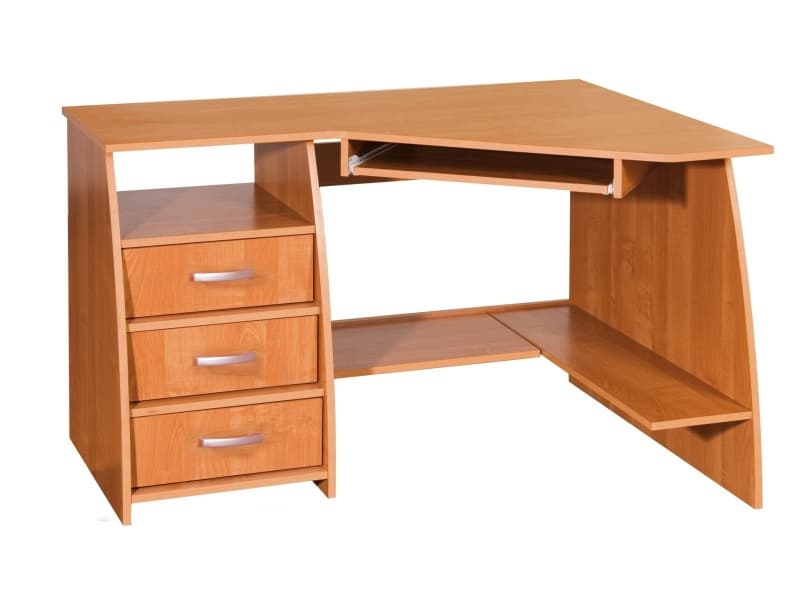 PC stůl se šuplíky SEVILLA 3, levý, barva:
