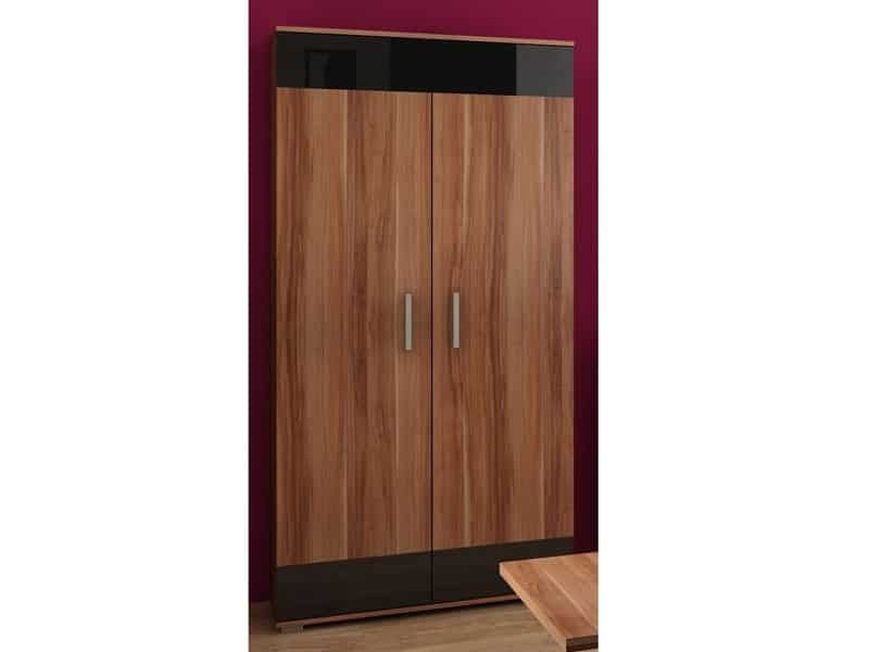 SOLAR, skříň, švestka/černý lesk