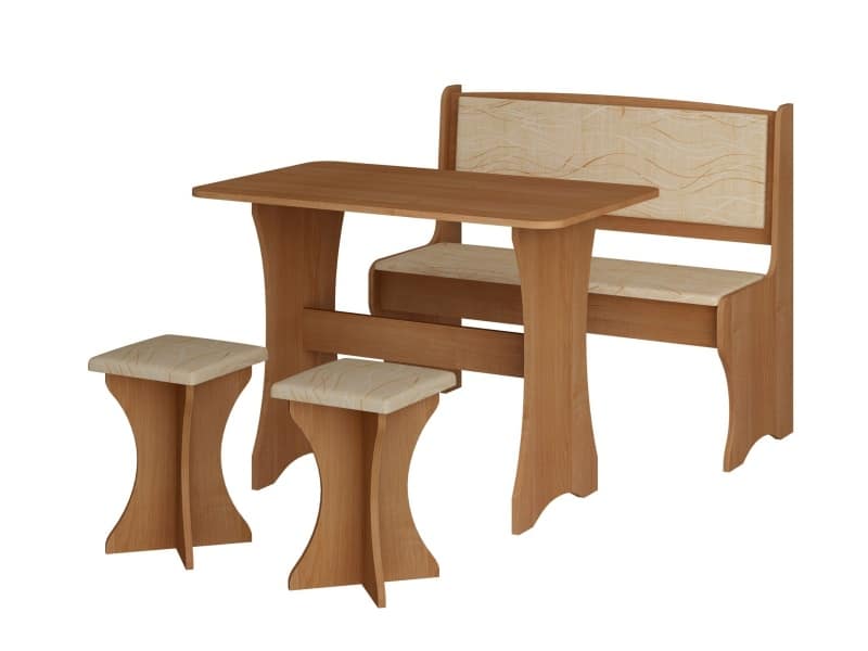 Kuchyňská sestava jednoduchá, béžová ekokůže, barva: