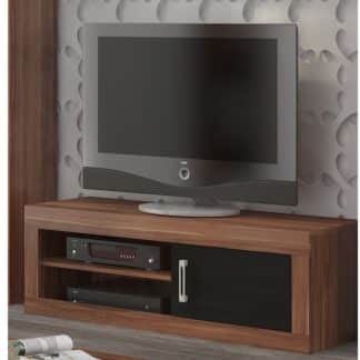 VERIN/21, televizní stolek 1D, švestka wallis/černý lesk