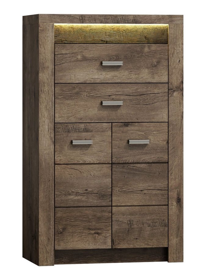 Komoda INDIANAPOLIS I-6, jasan tmavý