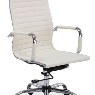 Kancelářská židle Q-040 krémová ekokůže