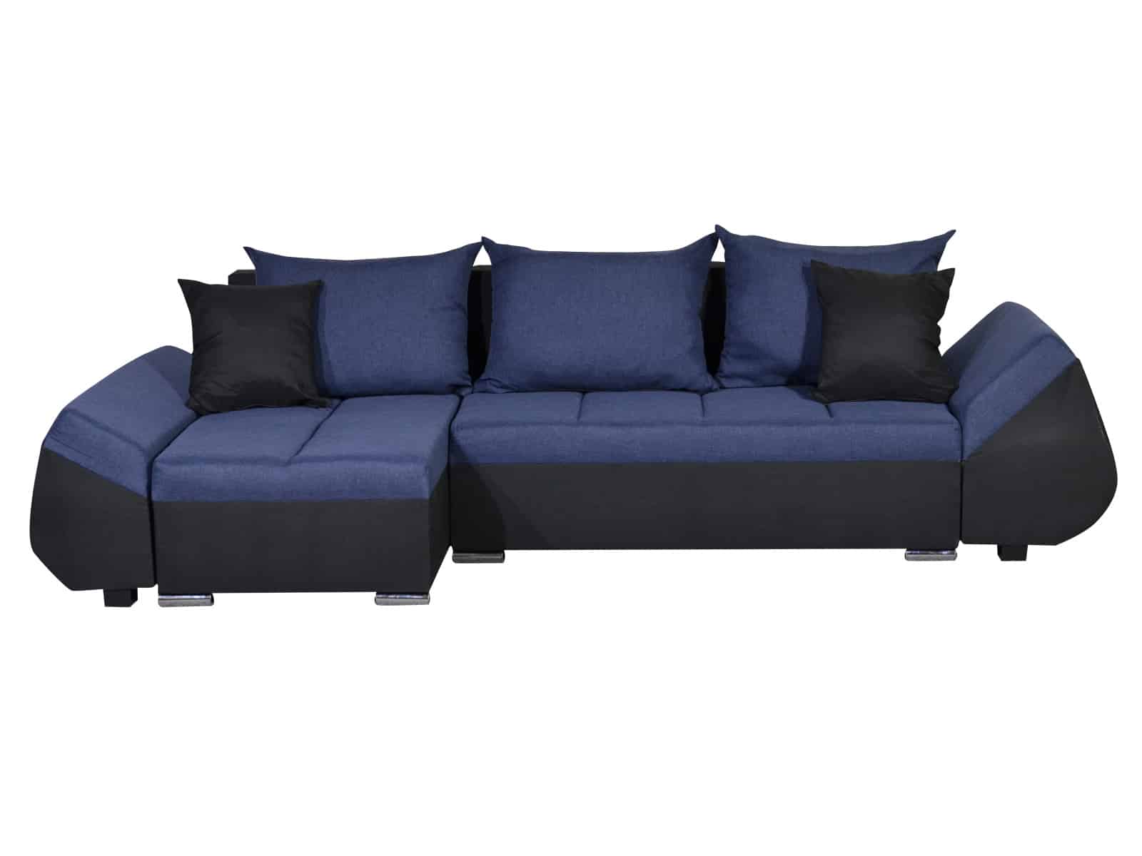 Rohová sedačka KORFU 6, modrá/černá