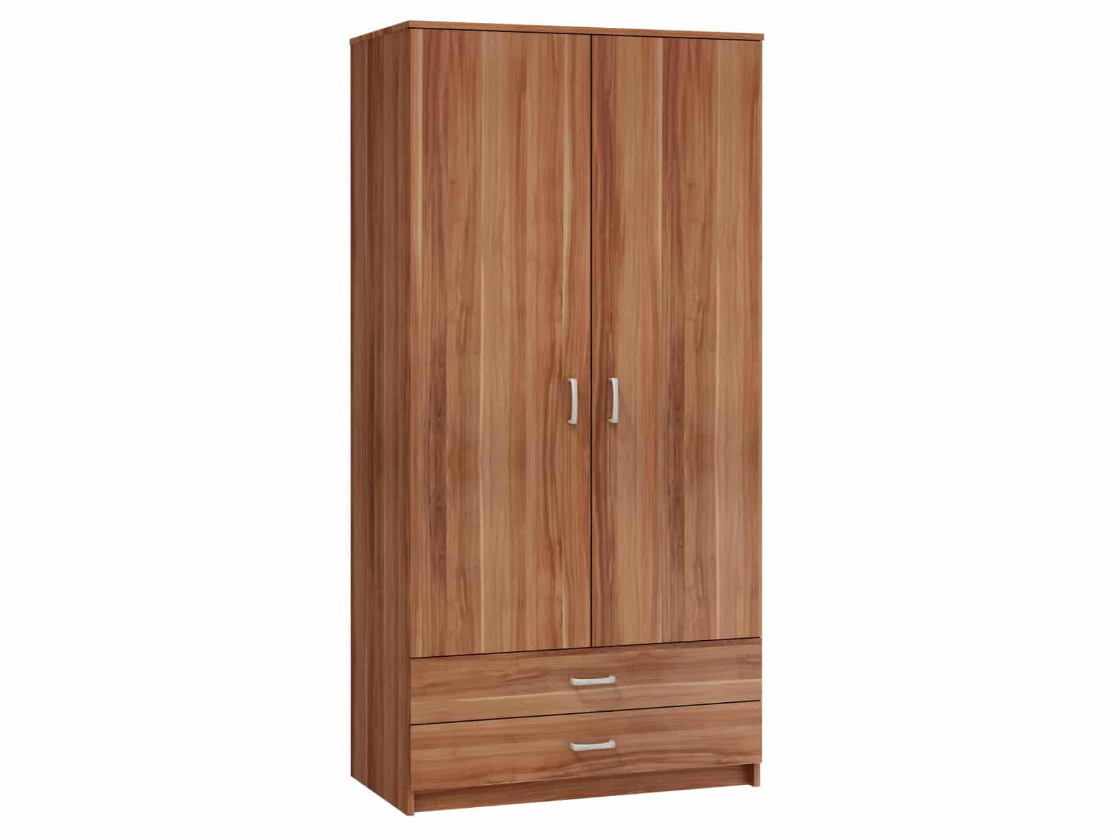 Šatní skříň 2D-2S, švestka wallis