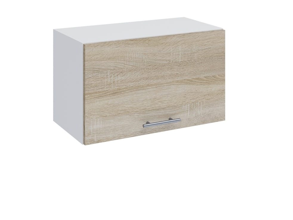 FABIANA, horní skříňka nad digestoř, W-60OK, dub sonoma/bílá