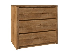 MONTANA komoda K3S, dub lefkas tmavý