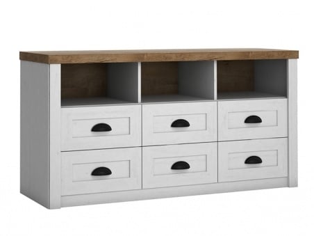 PROWANSJA komoda K6S, borovice andersen/dub lefkas