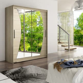 Šatní skříň WESTA X, dub sonoma/zrcadlo