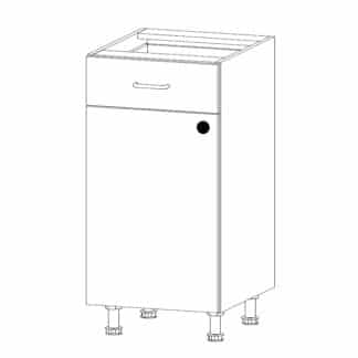 PROWANSJA dolní skříňka D40S1 levá, borovice andersen