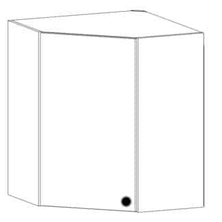 PROWANSJA horní rohová skříňka G60N levá, borovice andersen