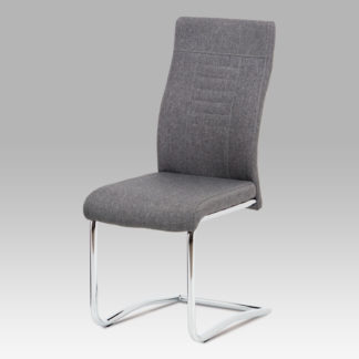 Jídelní židle DCL-427 GREY2, šedá látka / chrom