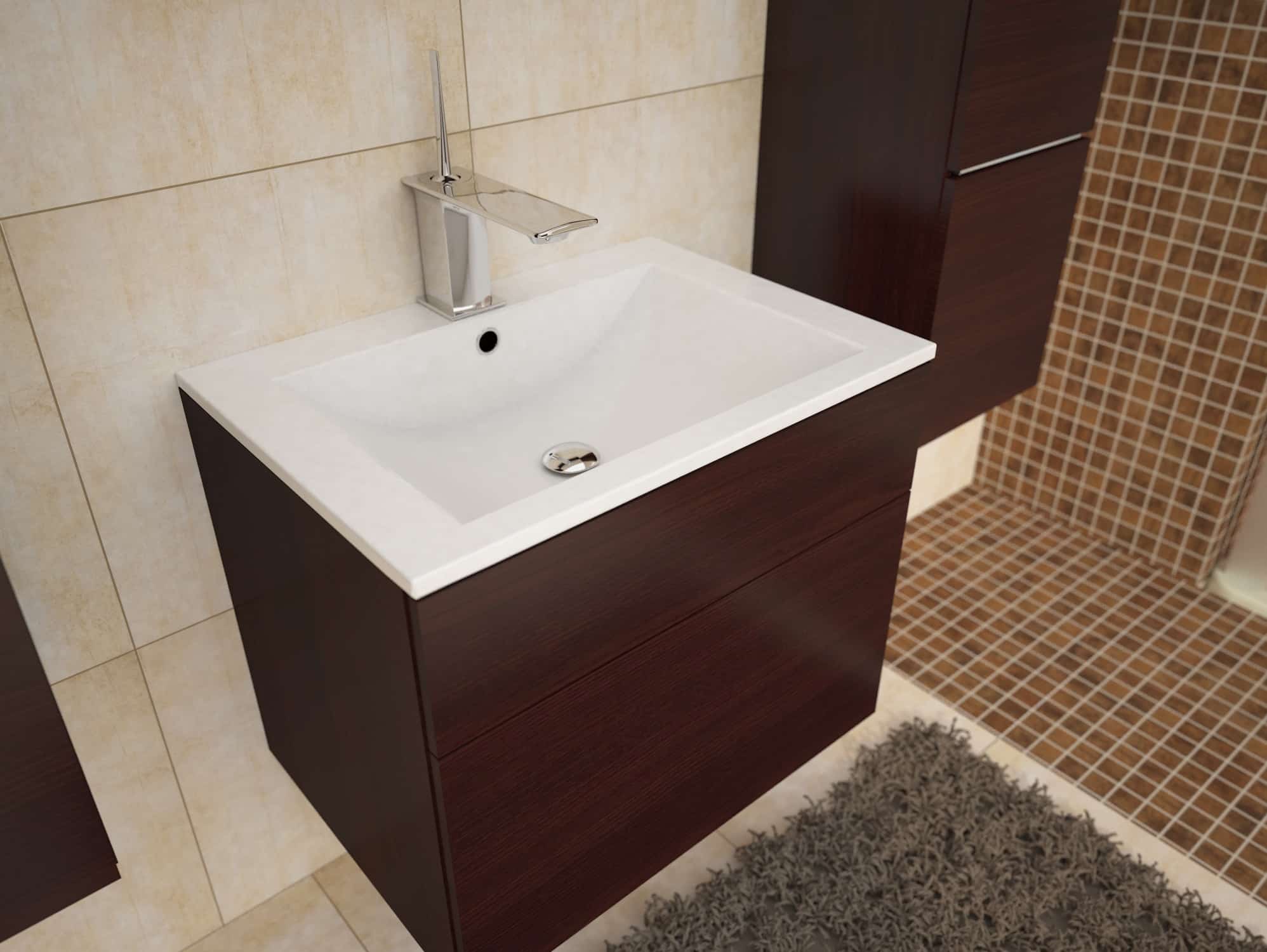 PORTO, skříňka pod umyvadlo, wenge