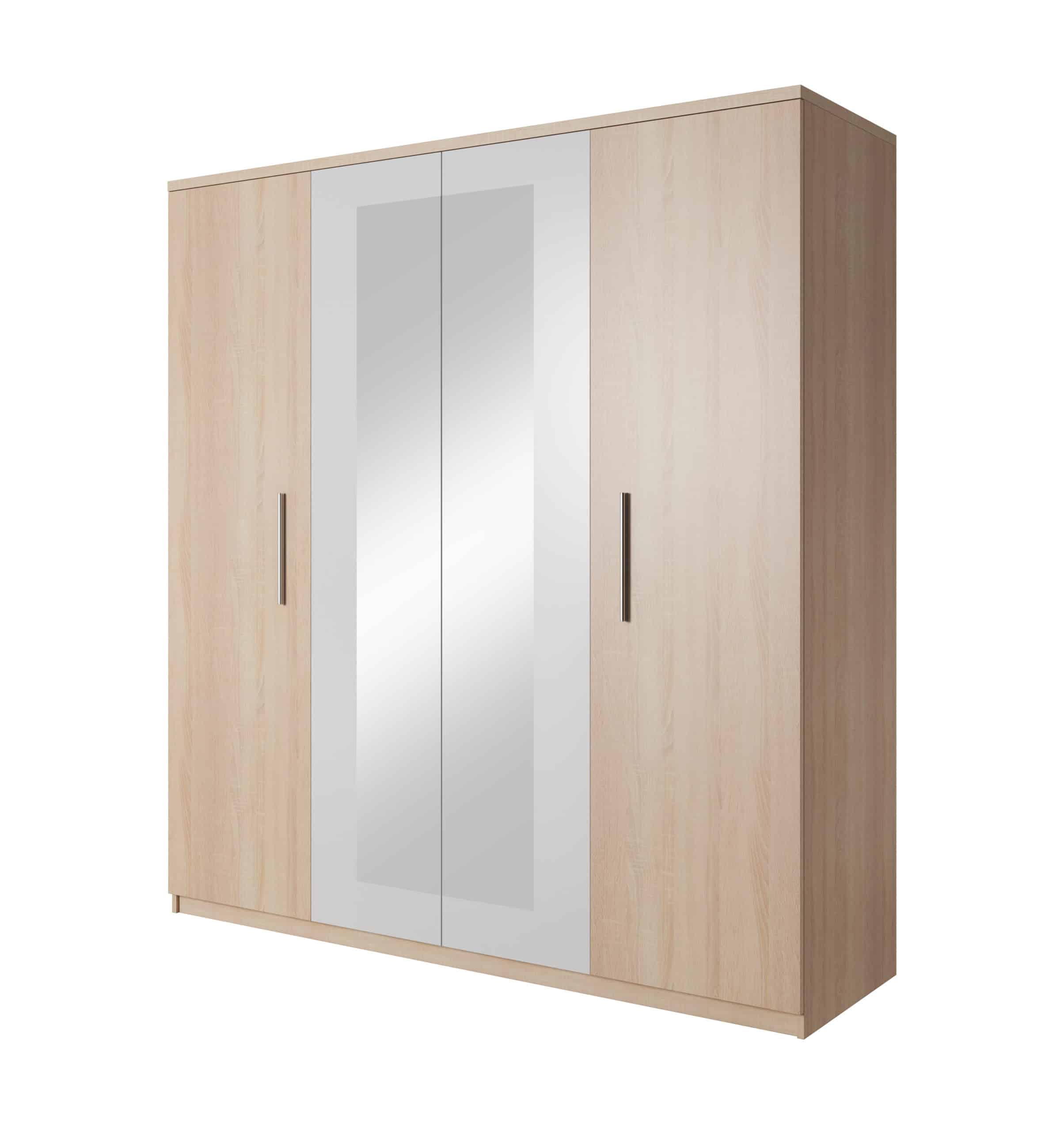 Skříň MARKOS, dub sonoma/bílá