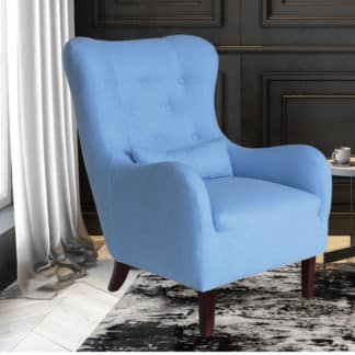 Křeslo INES, modrá látka