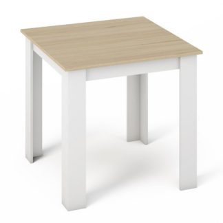 Jídelní stůl KONGO 80x80, sonoma/bílá