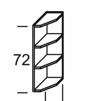 KAMDUO, horní roh DUO WK2 pravý, dub sonoma