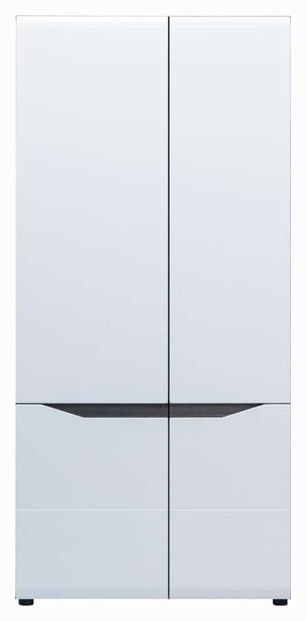 LI 8 - Skříň dvoudveřová LIONEL LI 8, dub sonoma truflový/bílý lesk