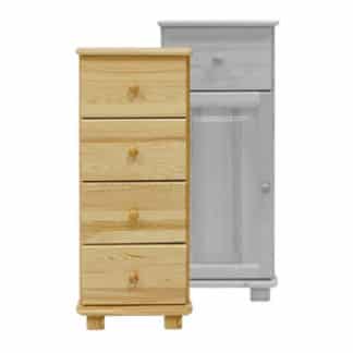 Komoda nr.33/47 se 4 šuplíky, masiv borovice, moření: ...