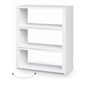 KLOE III regál rozkládací, bílá