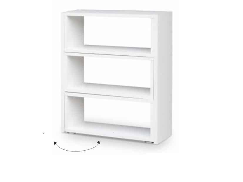 KLOE III regál rozkládací, bílá