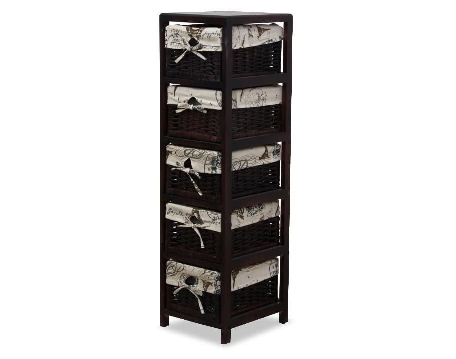 ELI 2, komoda, tmavě hnědá