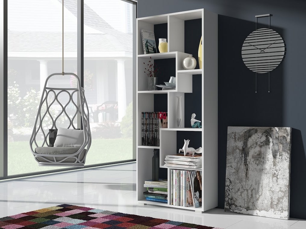 Regál DOMINO, bílá