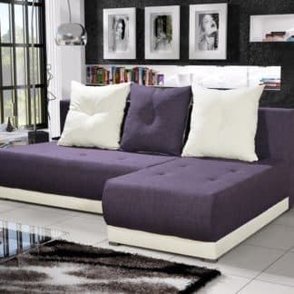 Rohová sedačka INSIGNIA 14, fialová/krémová