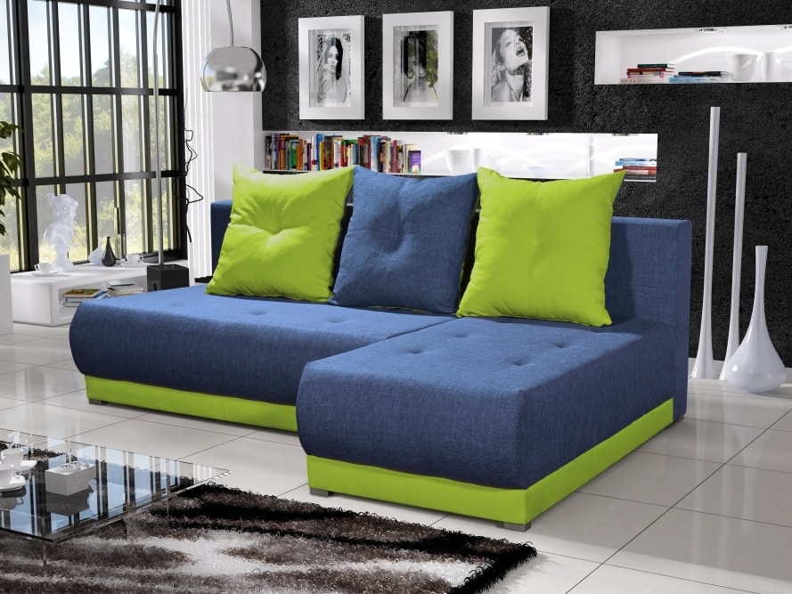 Rohová sedačka INSIGNIA 15, modrá/zelená