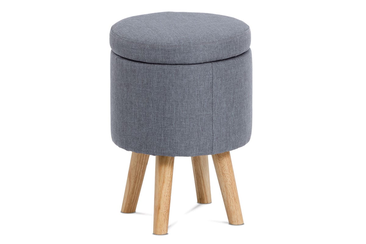 Taburet s úložným prostorem TAB-101 GREY2