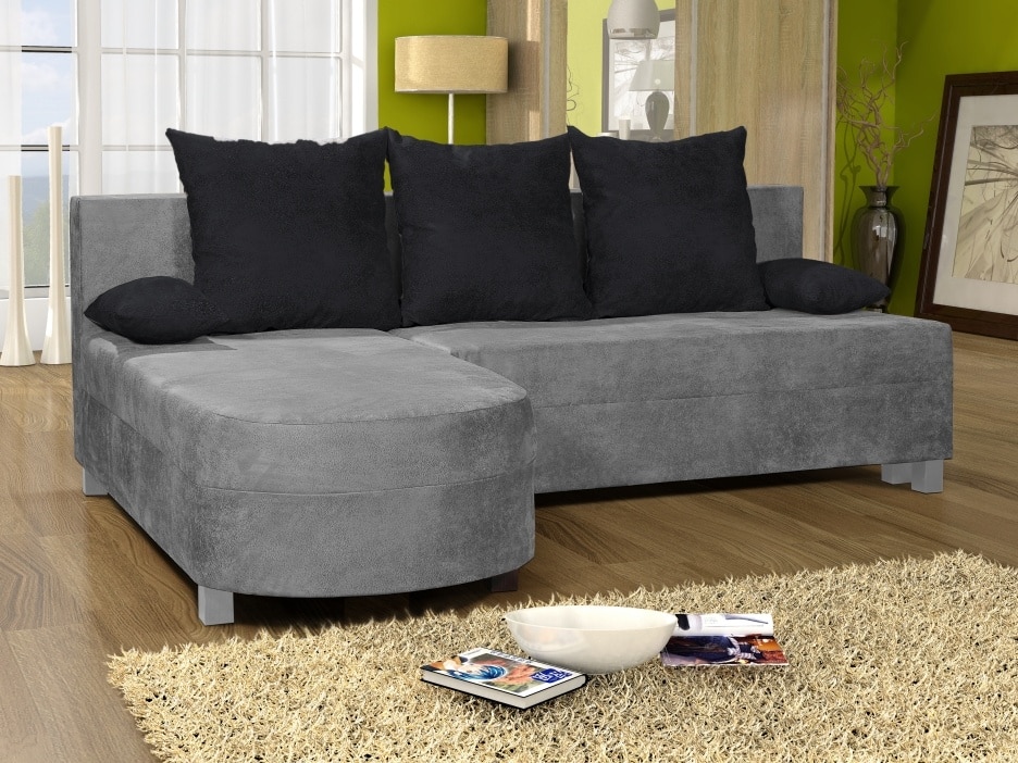 Rohová sedačka WENECJA 5, šedá látka