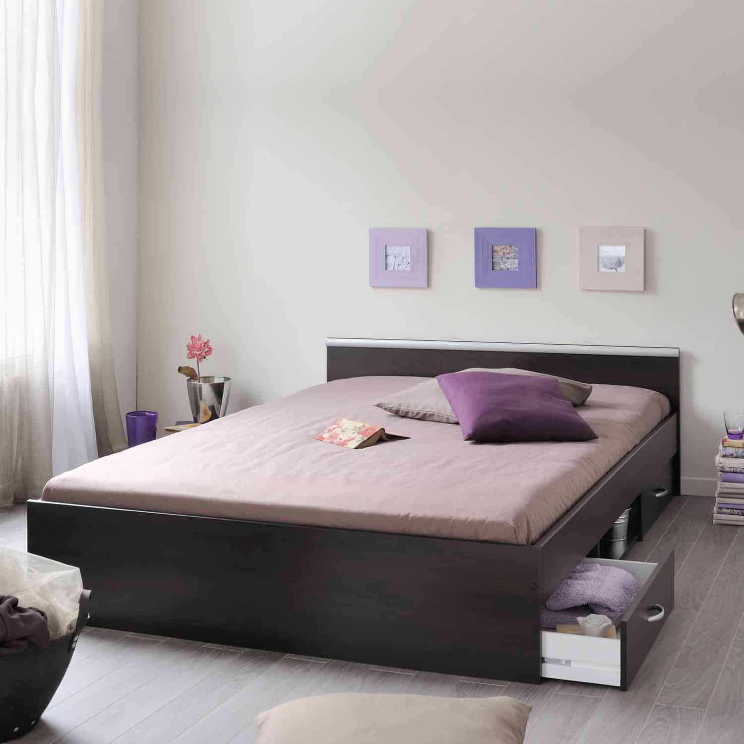 Multifunkční dvoulůžko ALPHA 140 x 200 cm, wenge