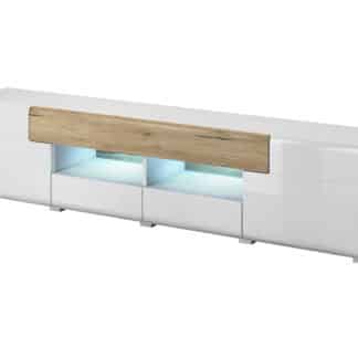 TOLEDO TV stolek TYP 40, dub san remo/bilá lesk