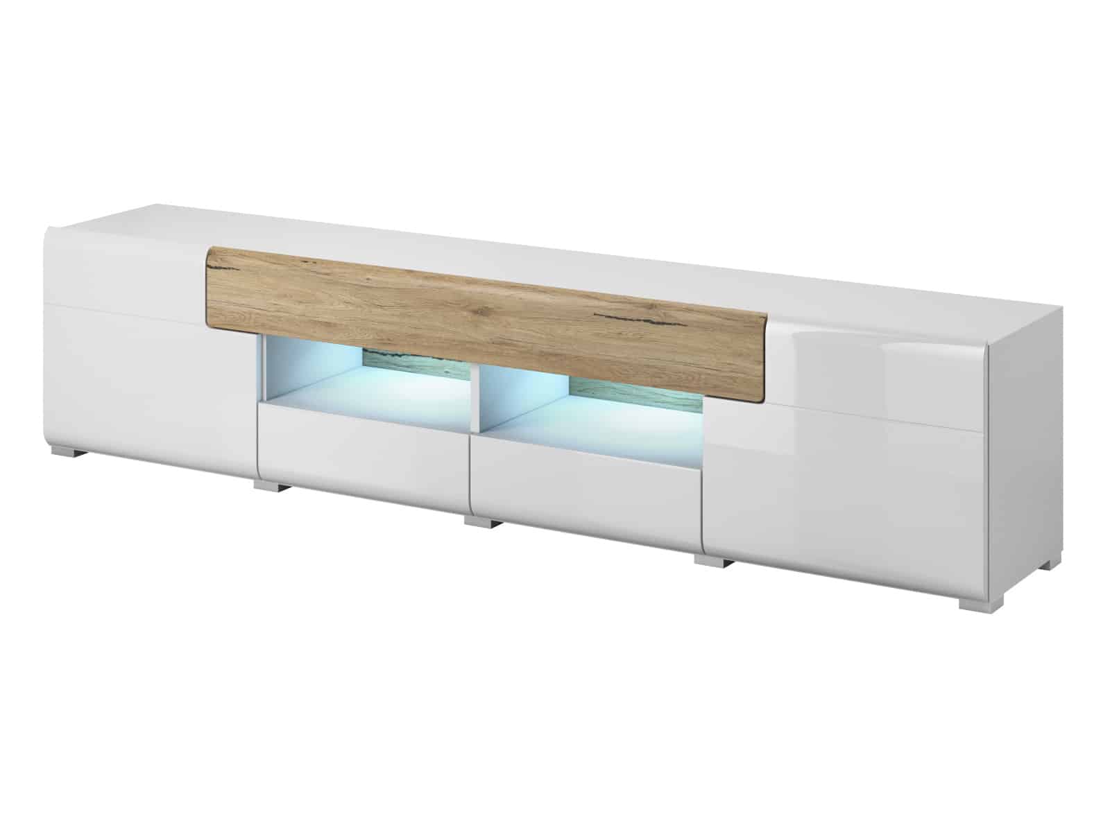 TOLEDO TV stolek TYP 40, dub san remo/bilá lesk