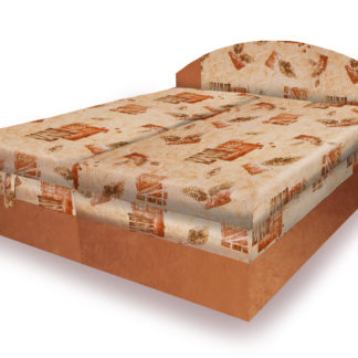 Polohovací čalouněná postel VESNA 160x200 cm, béžová látka