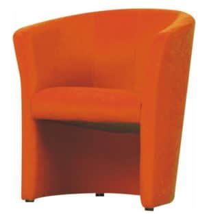 Křeslo CUBA, oranžová látka