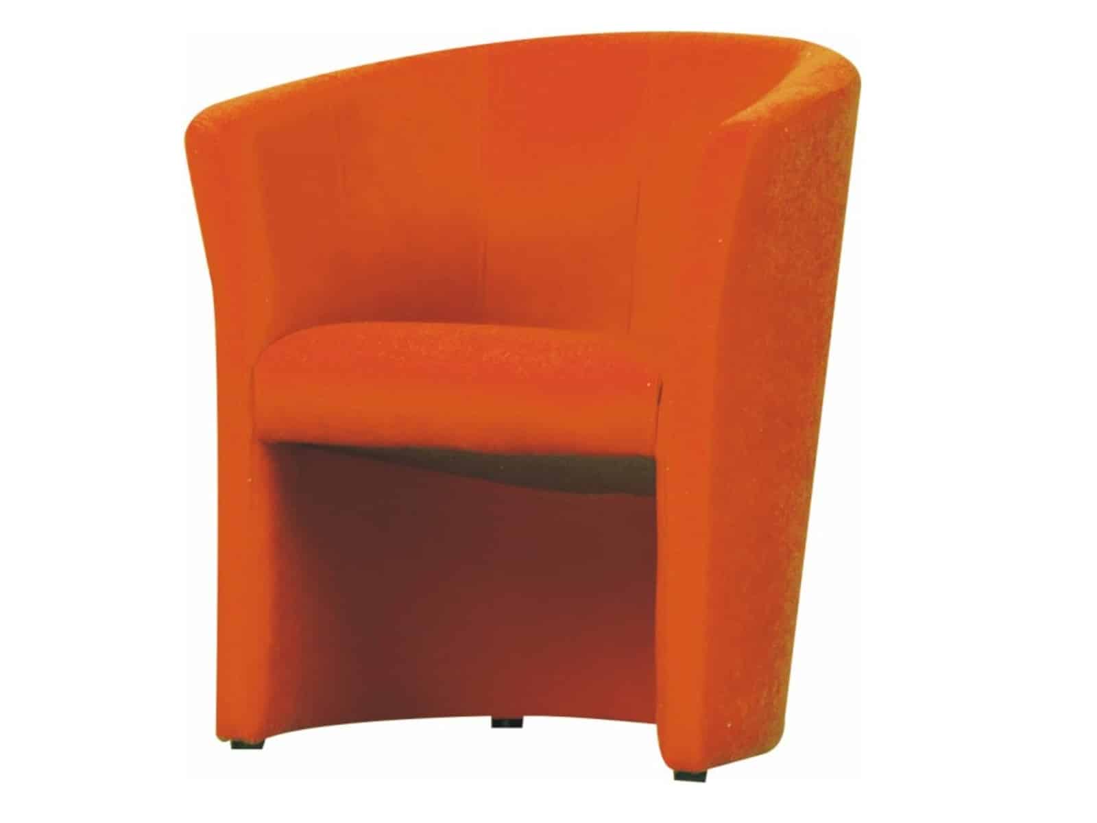 Křeslo CUBA, oranžová látka