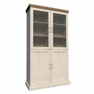 ROYAL vitrína W4D, borovice norská/dub divoký