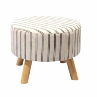 RONDA taburet, béžová látka/borovice