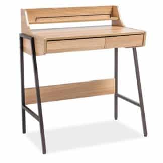 Pracovní stůl B-168, dub/hnědý kov