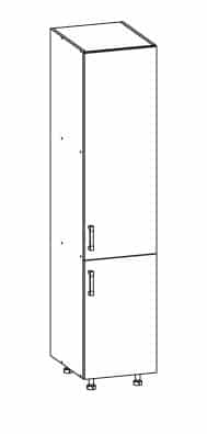 SOLE potravinová skříň D40/207 pravá, korpus congo, dvířka dub arlington