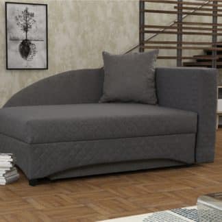 Pohovka LENA 2 pravá, šedá látka s prošitím/šedá látka