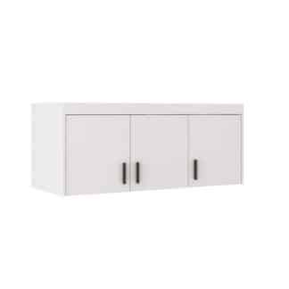 Nádstavec na skříň ELENA 3D, bílá